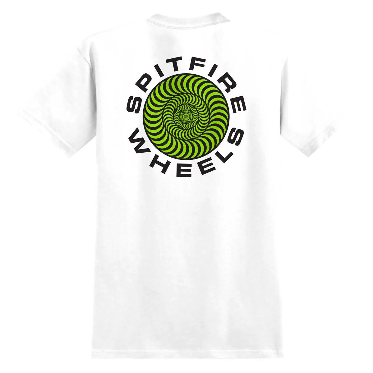 Spitfire Classic '87 Swirl Fill Pocket T-Shirt - White/Green/Black - Image 2