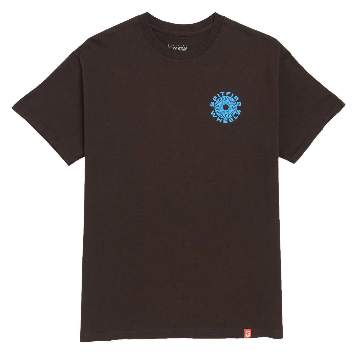 Spitfire Classic '87 Swirl Fill T-Shirt - Dark Chocolate/Blue/White - Image 2