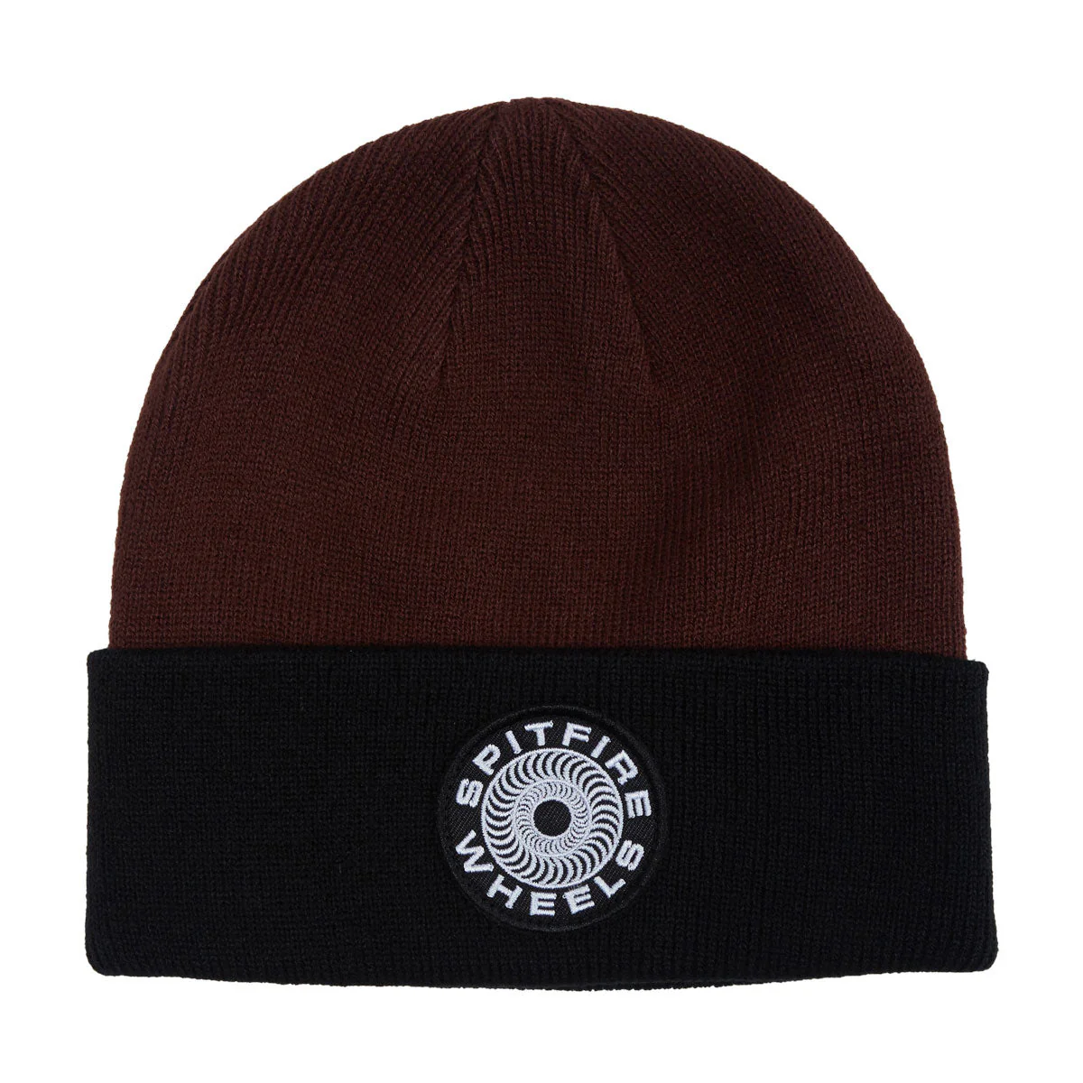 Spitfire Classic '87 Swirl Patch Beanie - Black/Dark Red