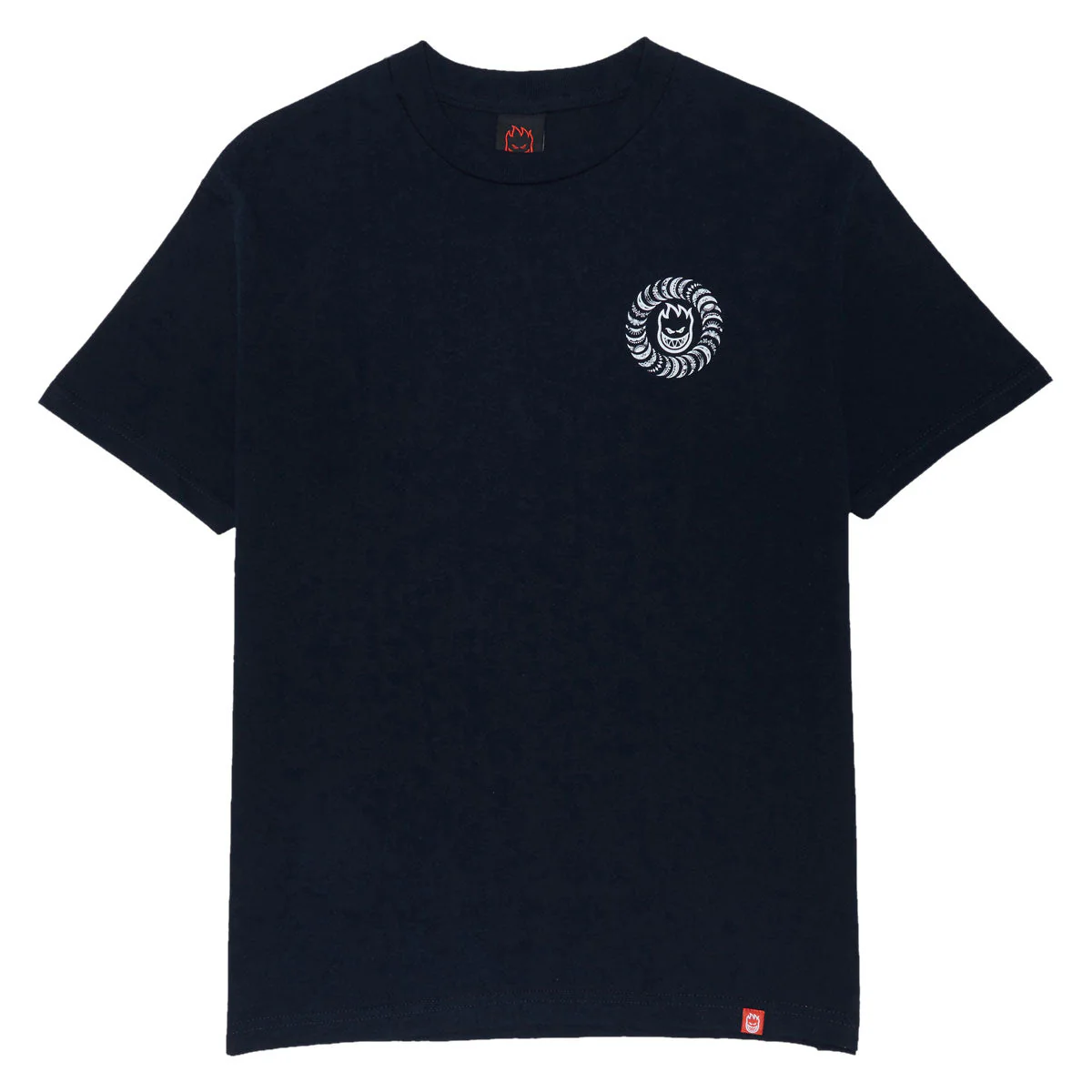Spitfire Classic Swirl Paisley T-Shirt - True Navy/White - Image 2