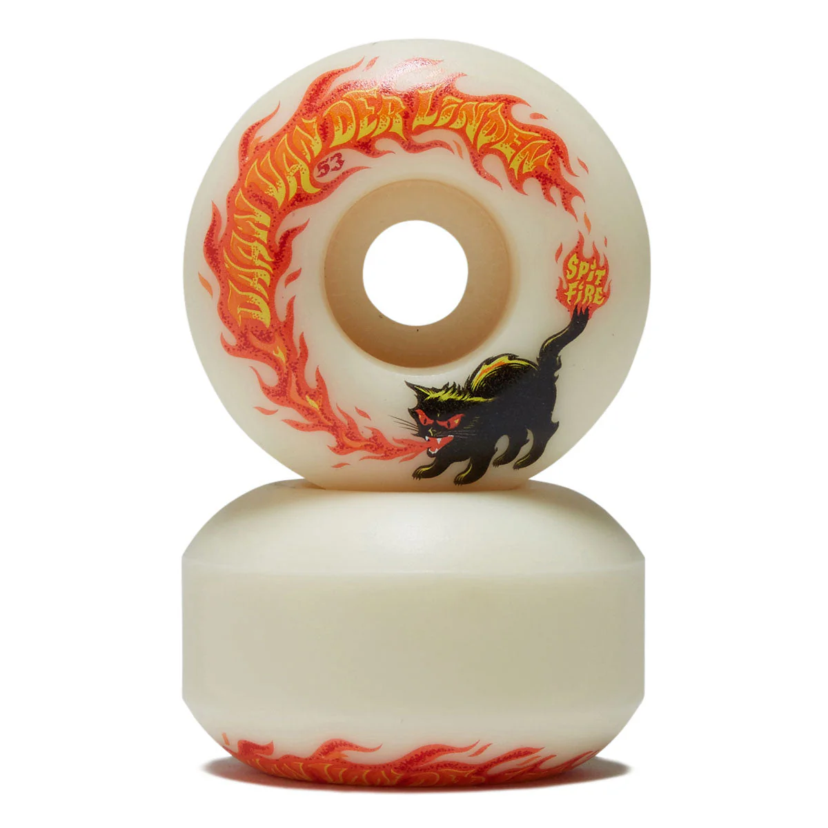 Spitfire Daan Pyrocat F4 99 Classic Skateboard Wheels - Natural - 53mm - Image 2