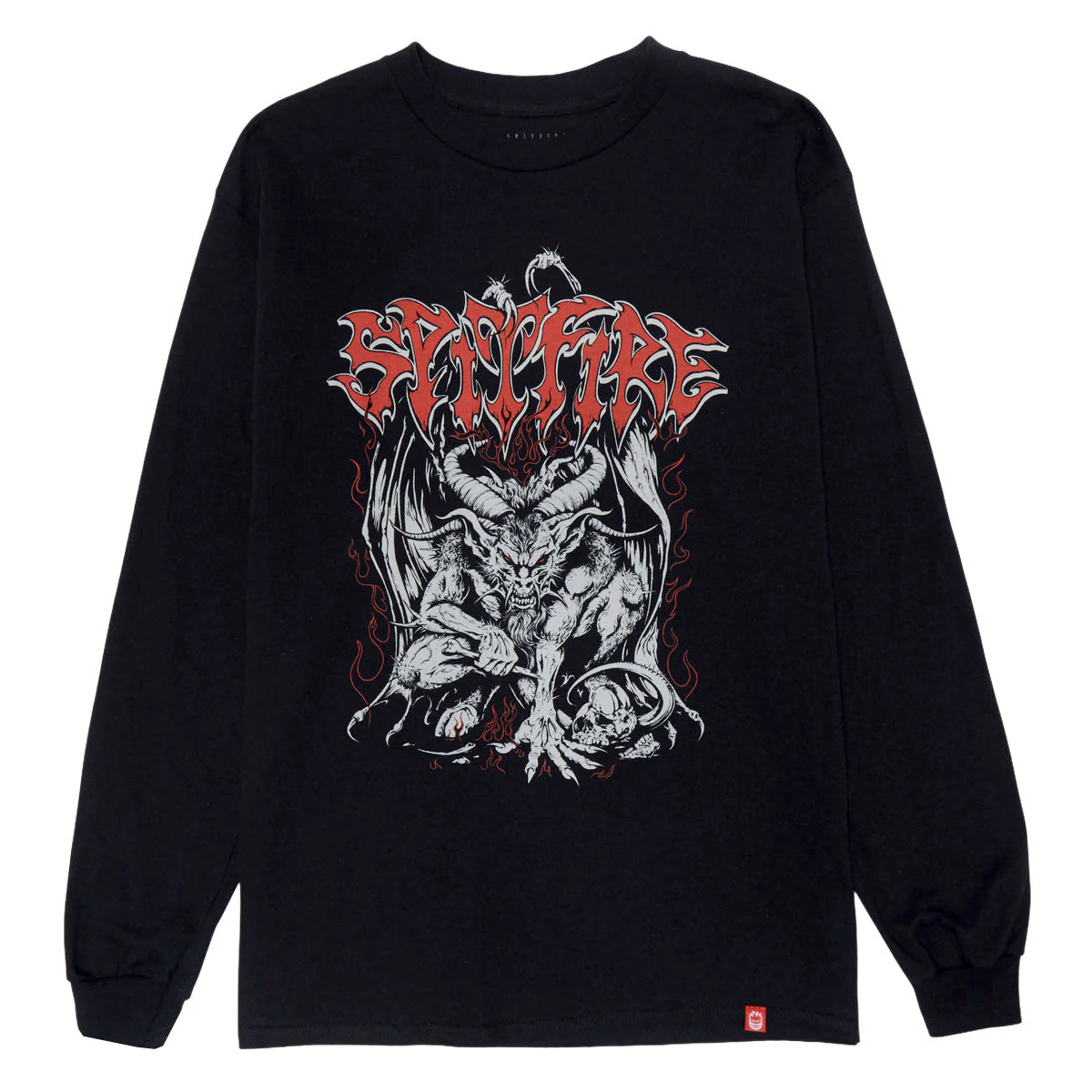 Spitfire Demon Long Sleeve T-Shirt - Black/Multi Color