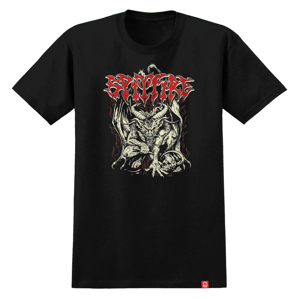 Spitfire Demon T-Shirt - Black/Multi Color