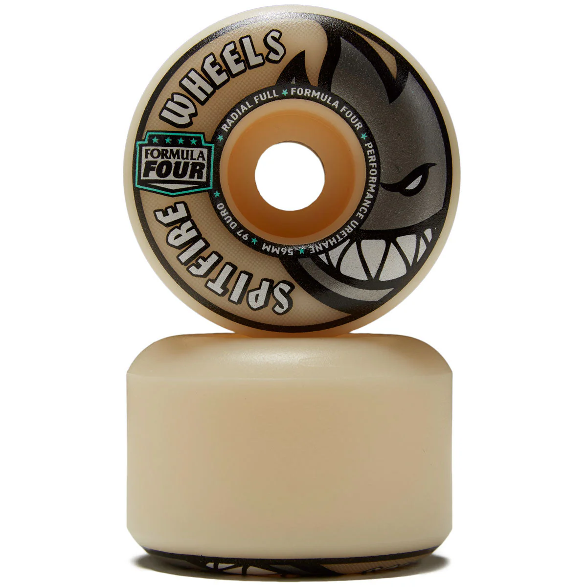 Spitfire F4 97 Radial Full Skateboard Wheels - Natural - 56mm - Image 2