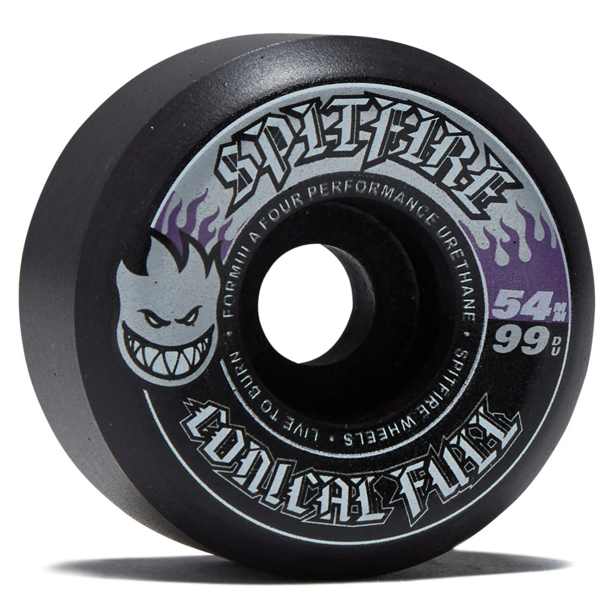 Spitfire F4 99 Team Color Pack Conical Full Skateboard Wheels - Black - 54mm