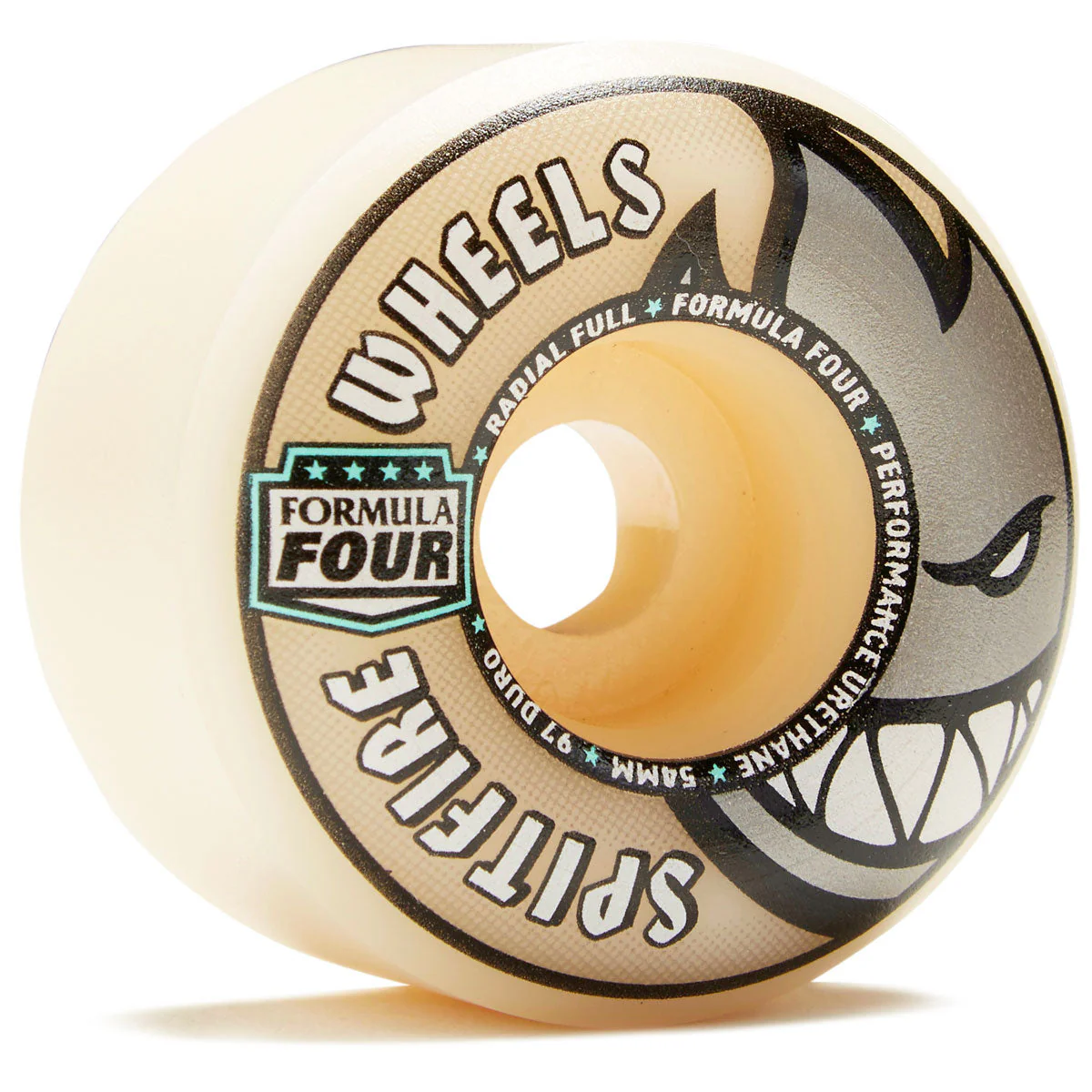 Spitfire F4 97 Radial Full Skateboard Wheels - Natural - 54mm