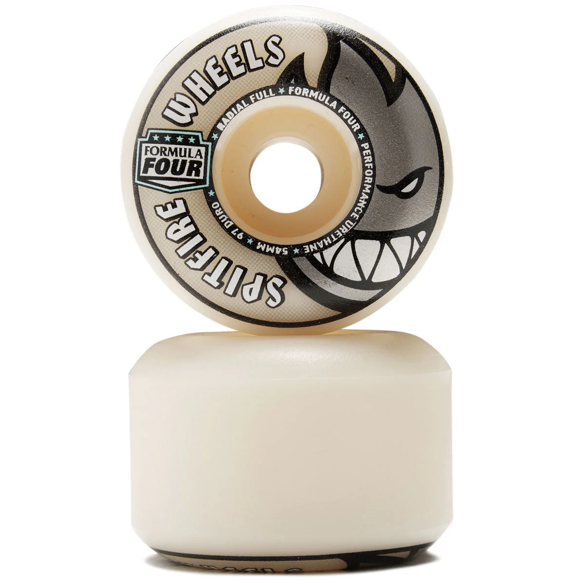 Spitfire F4 97 Radial Full Skateboard Wheels - Natural - 54mm - Image 2