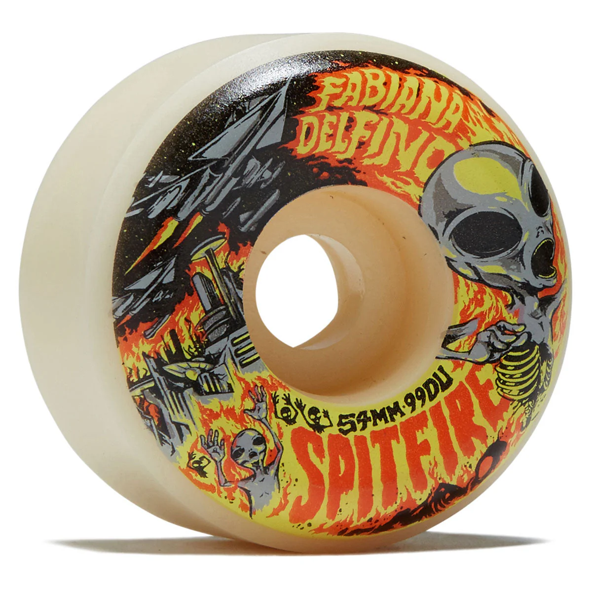 Spitfire Fabiana Invasion F4 99d Conical Full Skateboard Wheels - Natural - 54mm
