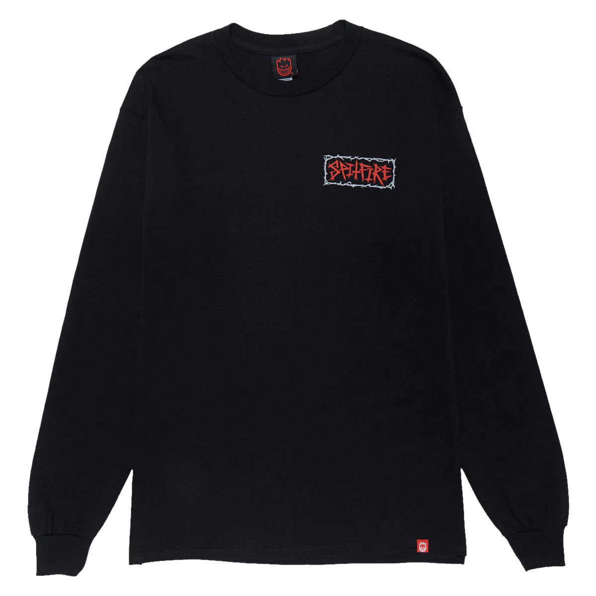 Spitfire Gas Mask Long Sleeve T-Shirt - Black/Multi Color - Image 2