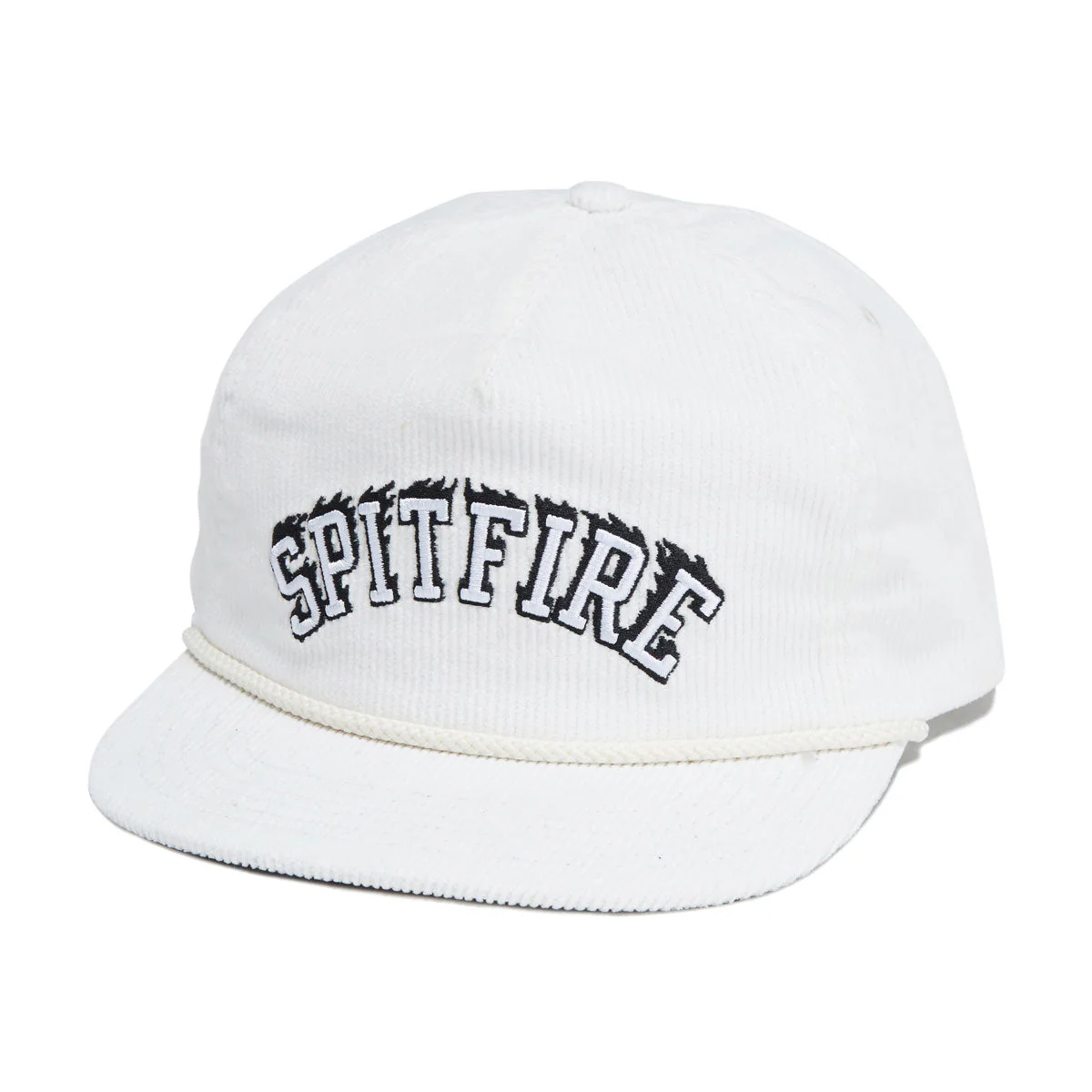 Spitfire Team Bighead Script Snapback Hat - White