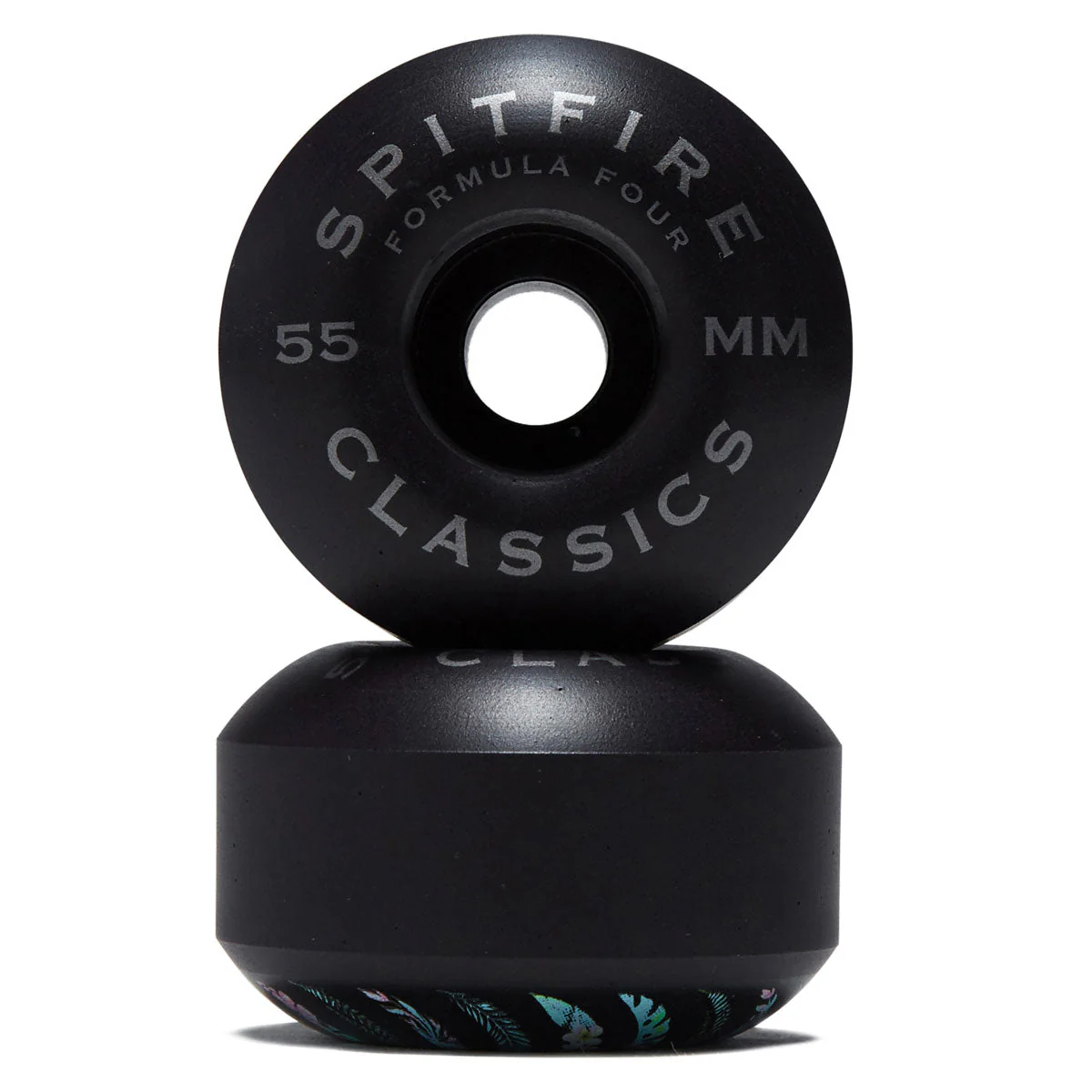 Spitfire Team Floral F4 99d Classic Skateboard Wheels - Black - 55mm - Image 2