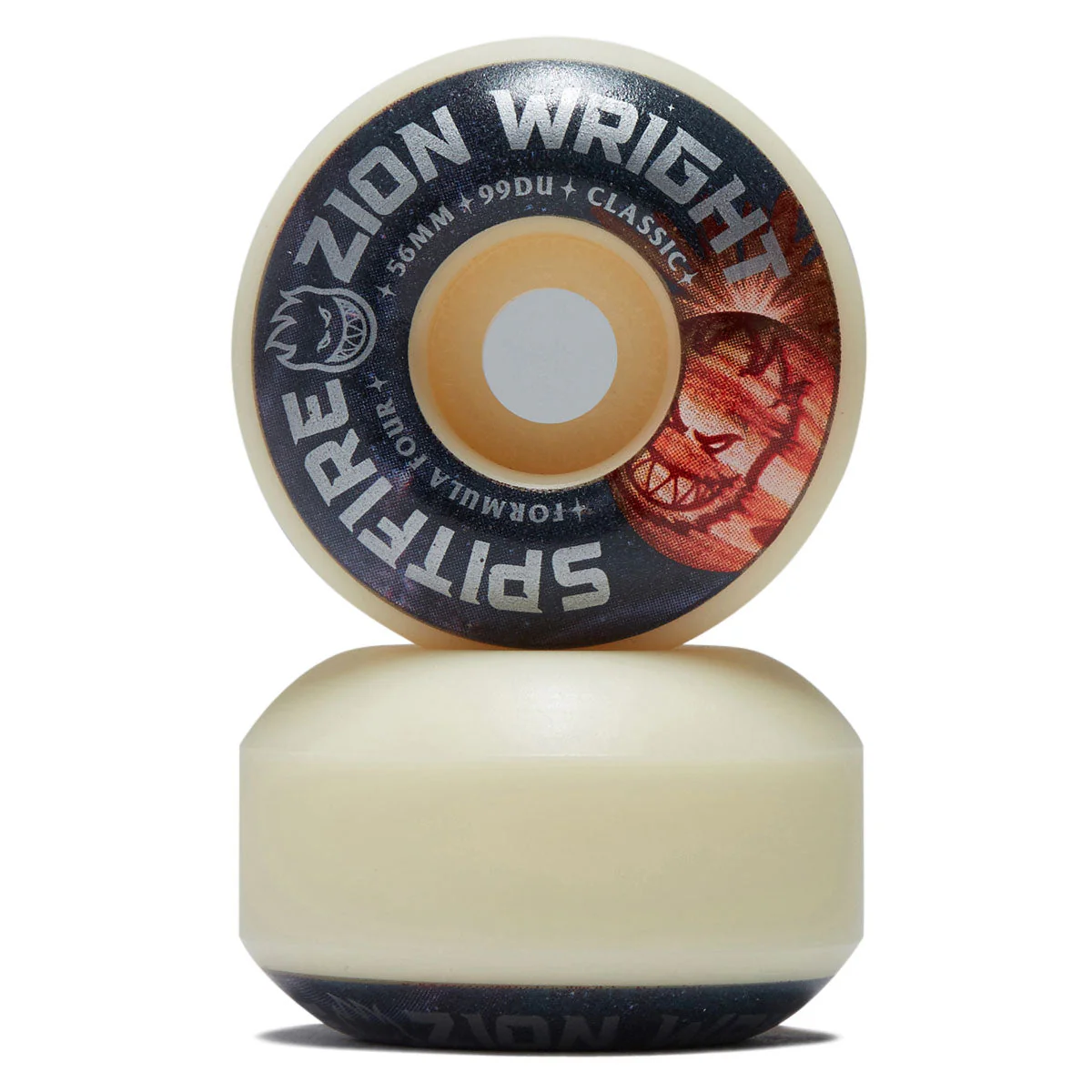 Spitfire Zion Cosmic F4 99d Classic Skateboard Wheels - Natural - 56mm - Image 2