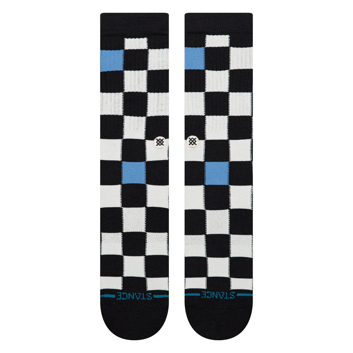 Stance Chef Check Crew Socks - Black - Image 2