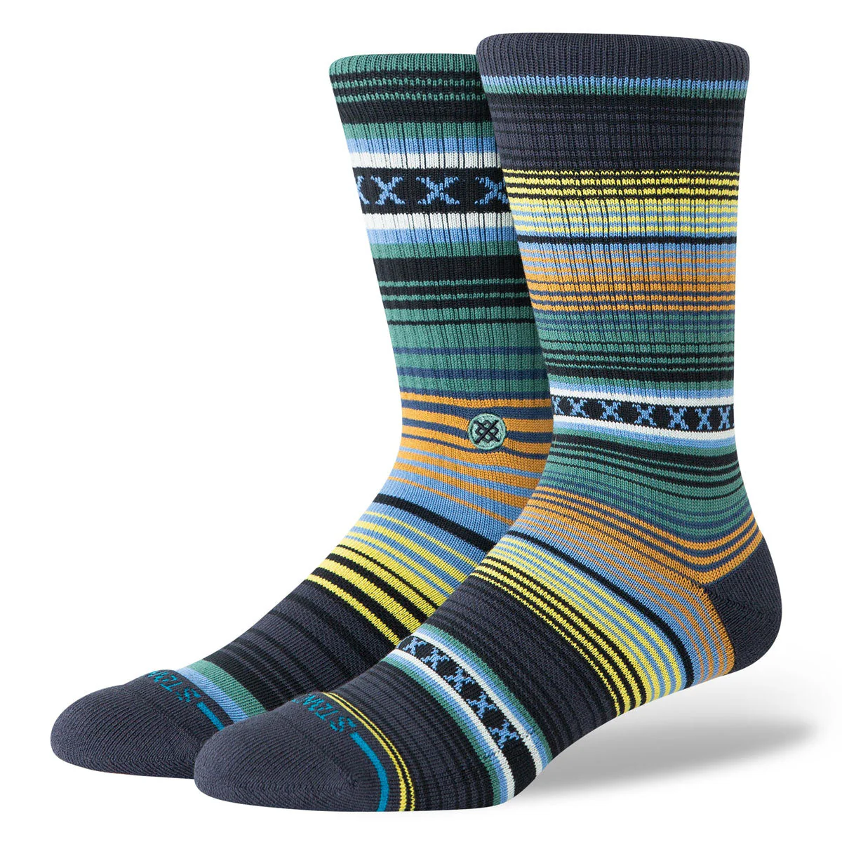 Stance Curren St Crew Socks - Deep Teal