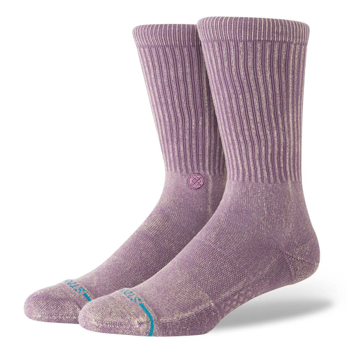 Stance Icon Dyed Crew Socks - Plum