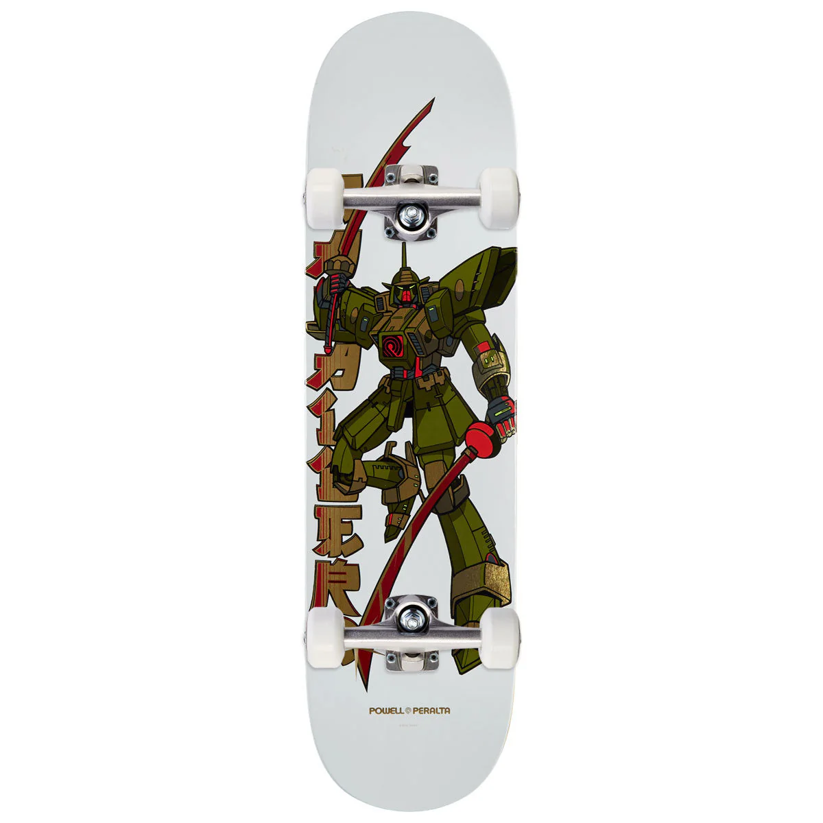 Steve Caballero Gundam Skateboard Complete - Burgundy/Gold Foil - 8.25"