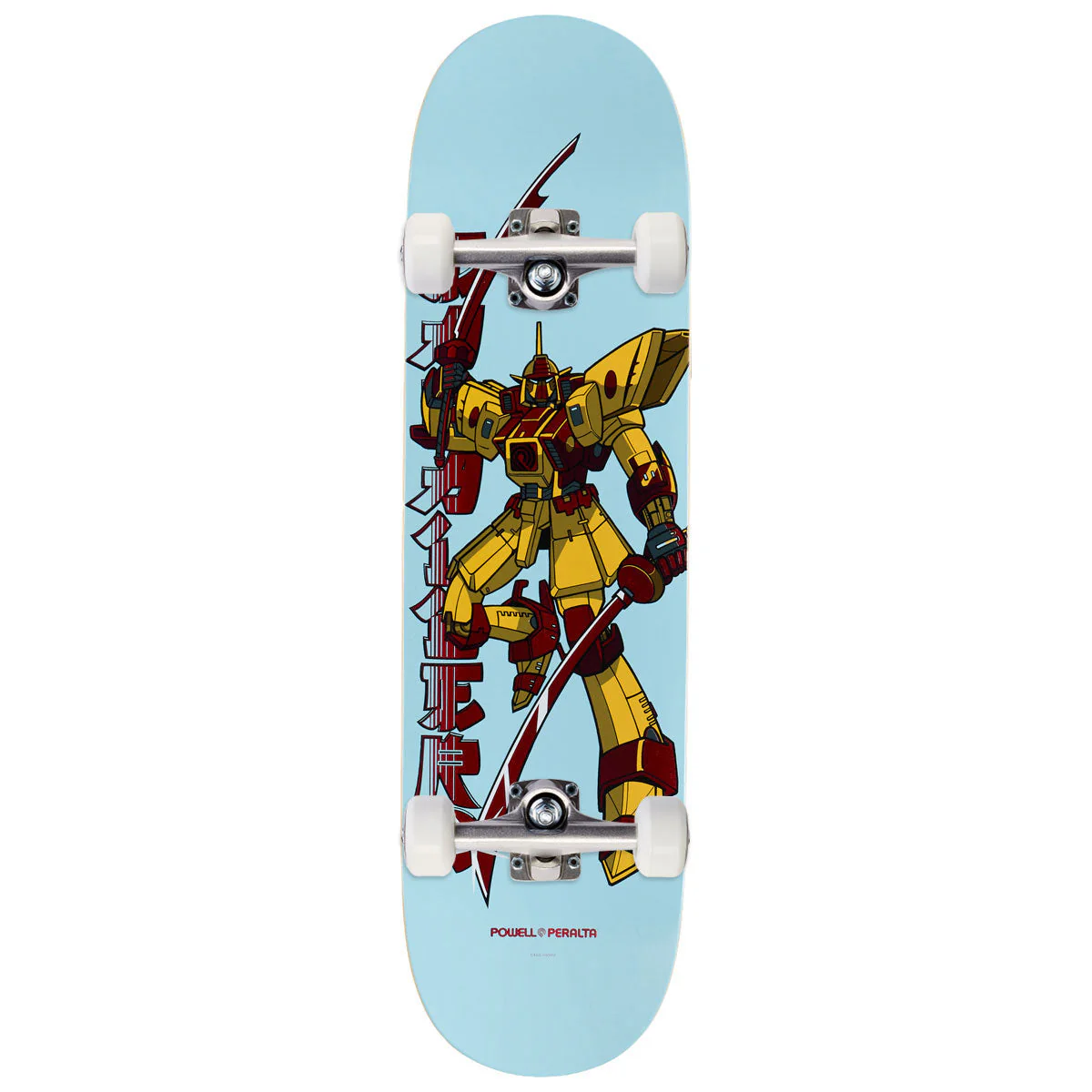 Steve Caballero Gundam Skateboard Complete - Light Blue/Red Foil - 8.50"