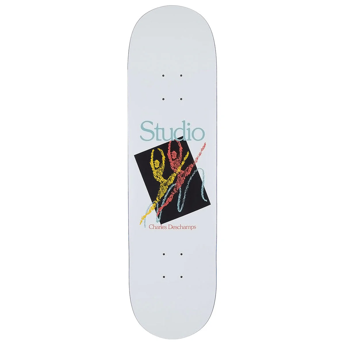 Studio Deschamps Grand Jeté Skateboard Deck - White - 8.25"