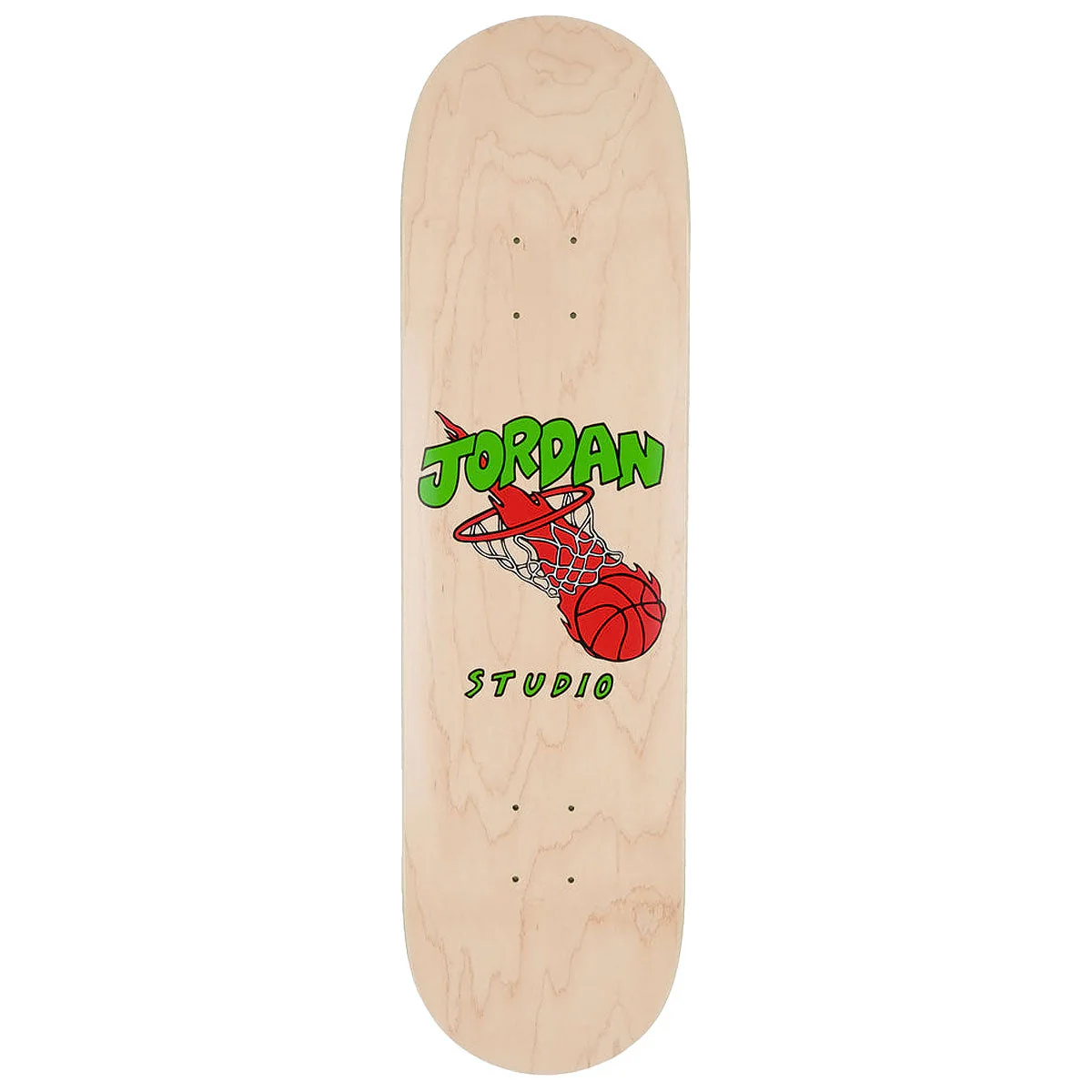 Studio Queijo Hoops On Fire Skateboard Deck - Wood - 8.50"