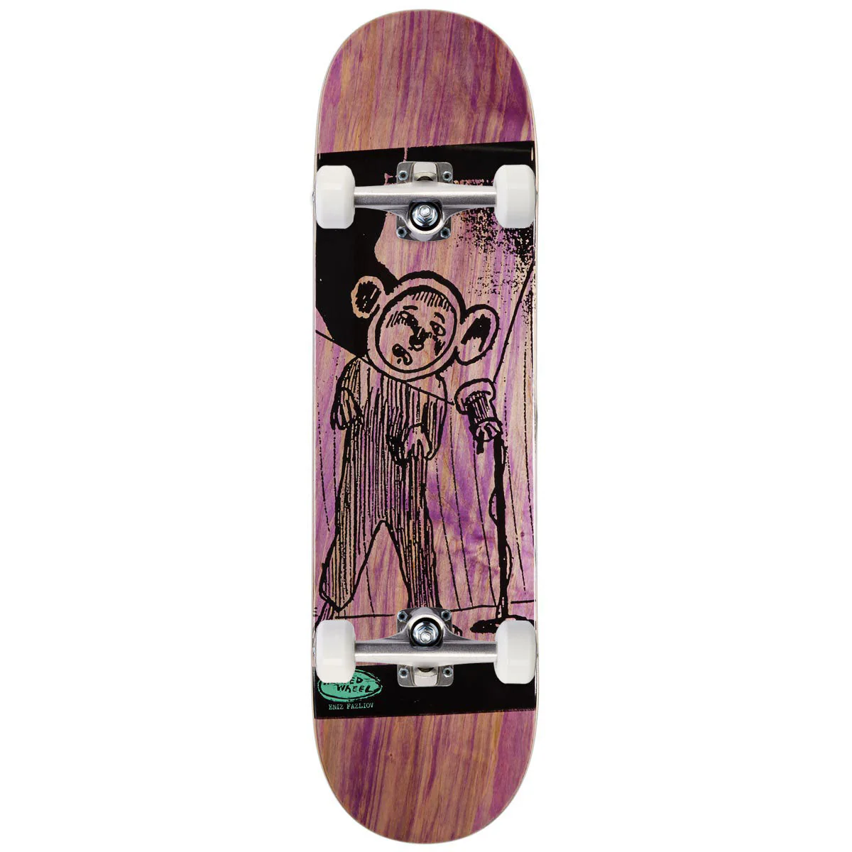 The Heated Wheel Eniz Fazliov Improv Skateboard Complete - 8.25"