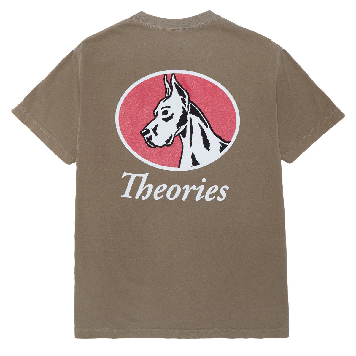 Theories Champ T-Shirt - Garment Dyed Faded Brown