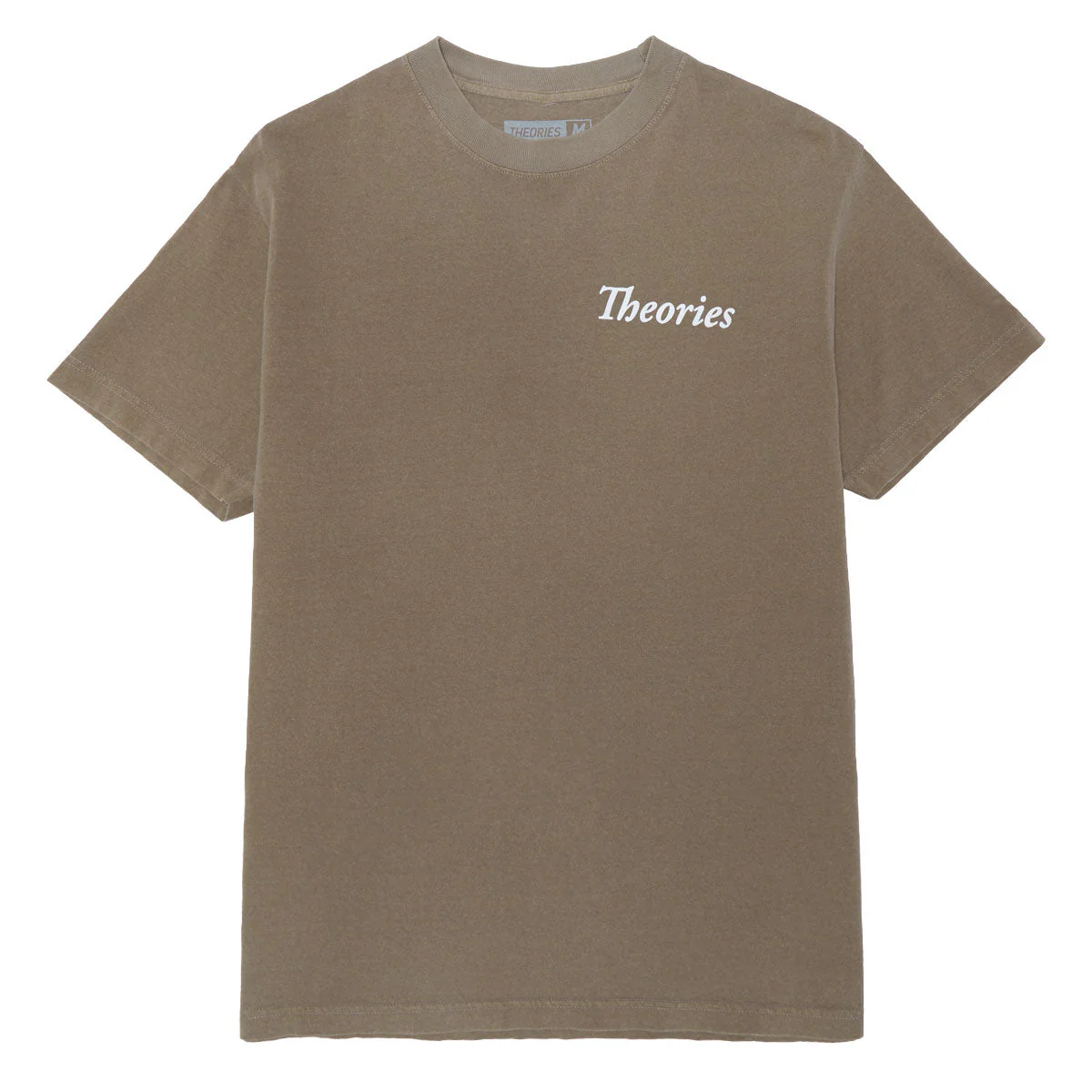 Theories Champ T-Shirt - Garment Dyed Faded Brown - Image 2