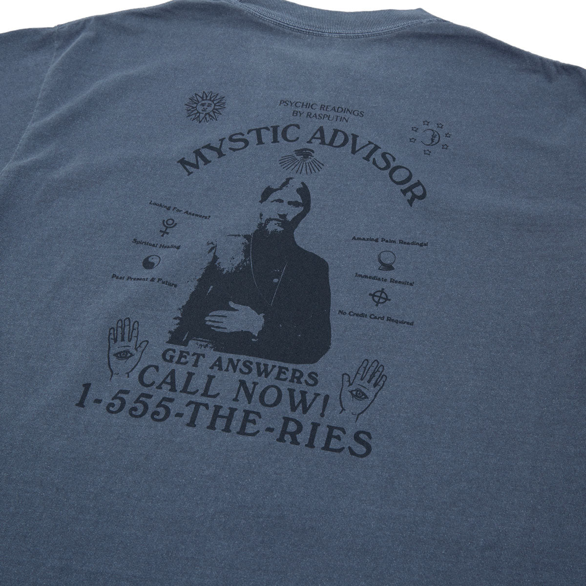 Theories Mystic Advisor T-Shirt - Washed Navy - Image 4