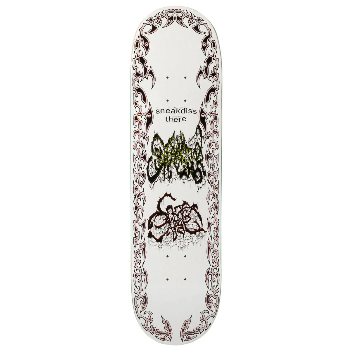 There Team Sneakdiss Battle Ship Skateboard Deck - White - 8.50"