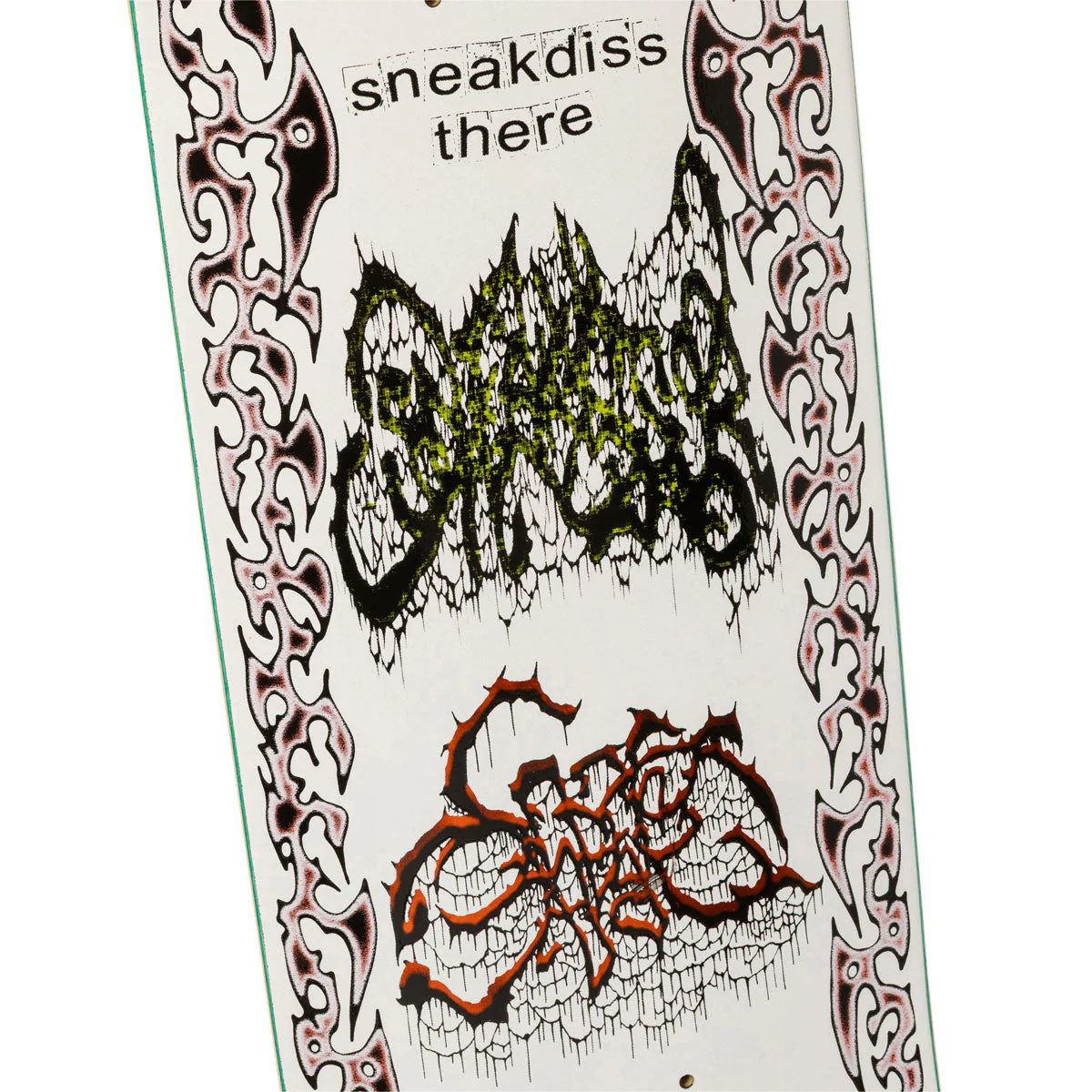 There Team Sneakdiss Battle Ship Skateboard Deck - White - 8.50" - Image 3