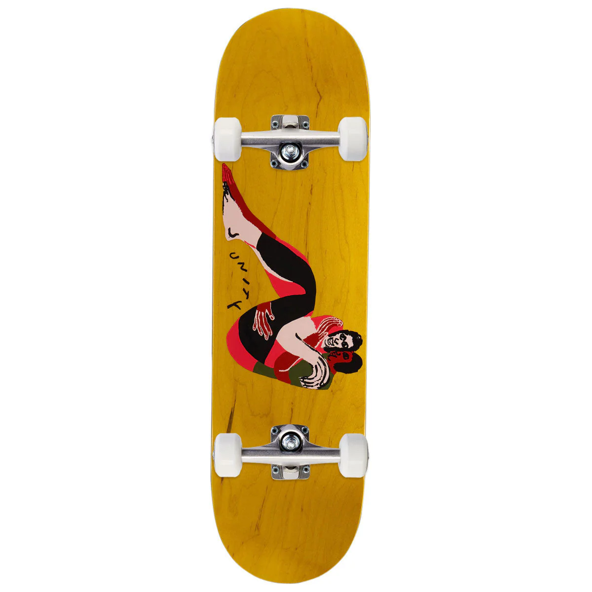 There Unity With You Skateboard Complete - Yellow - 8.50"