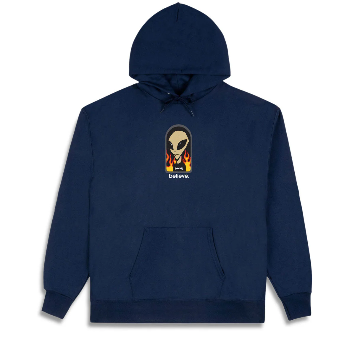 Thrasher Believe Hoodie - Navy