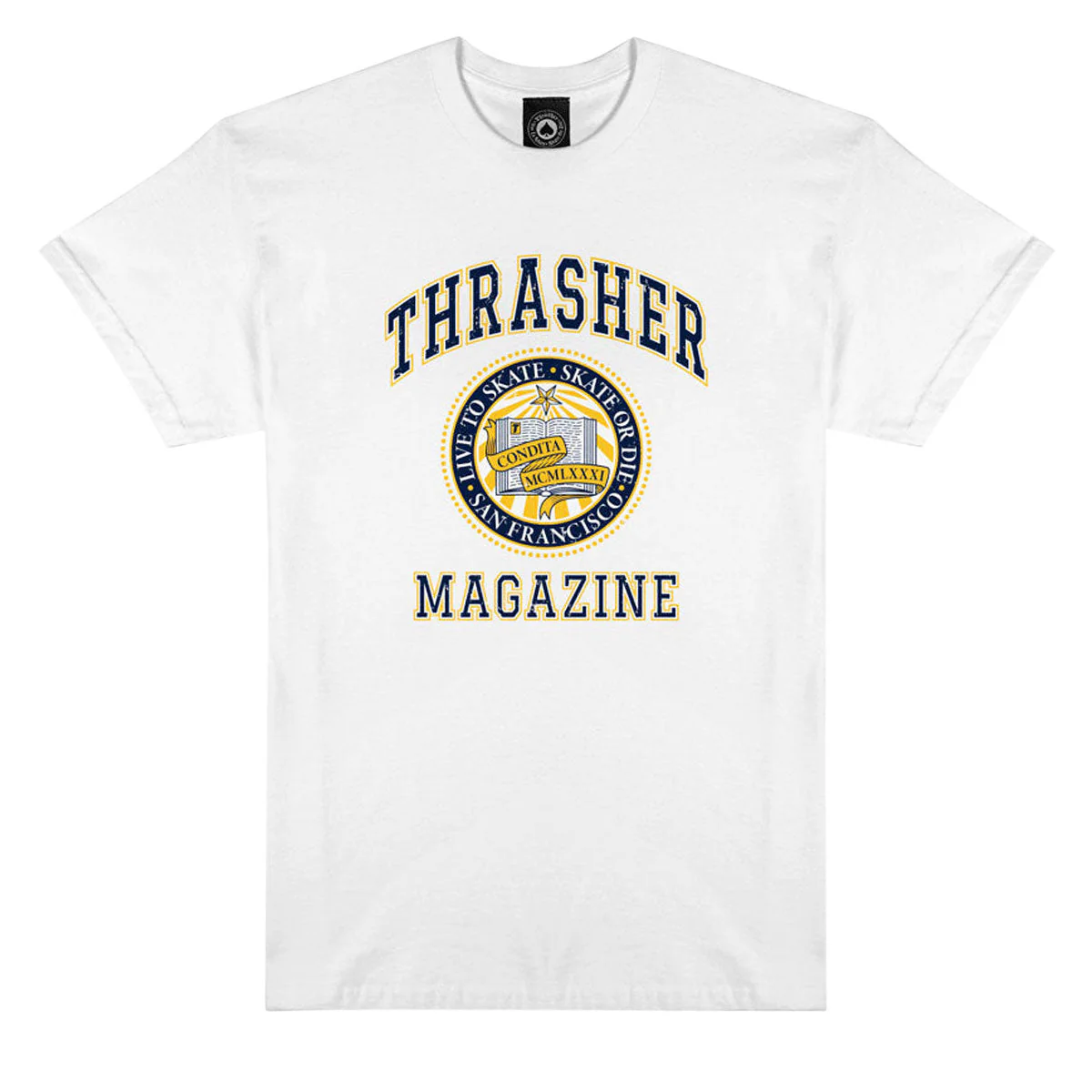 Thrasher Dropout T-Shirt - White