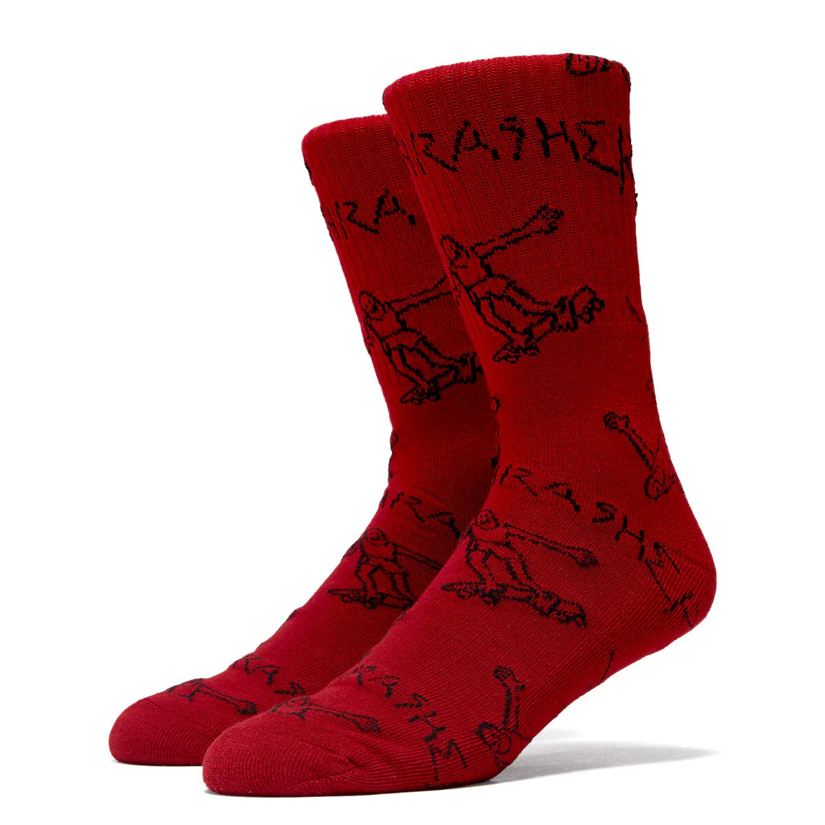 Thrasher Gonz Crew Socks - Red/Black