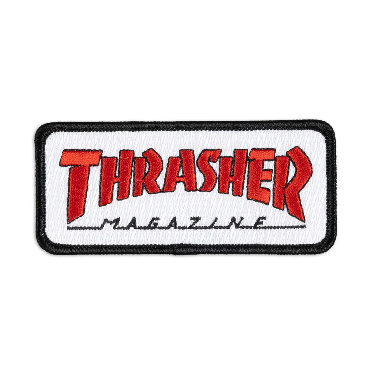 Thrasher Outlined Patch - White/Red
