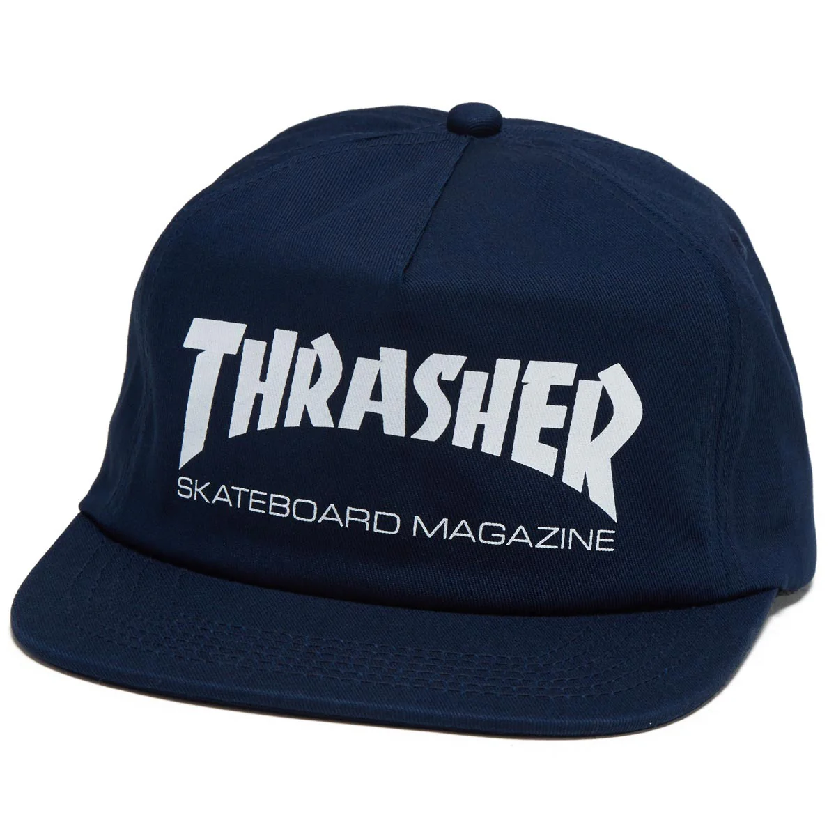 Thrasher Skate Mag Snapback Hat - Navy/White
