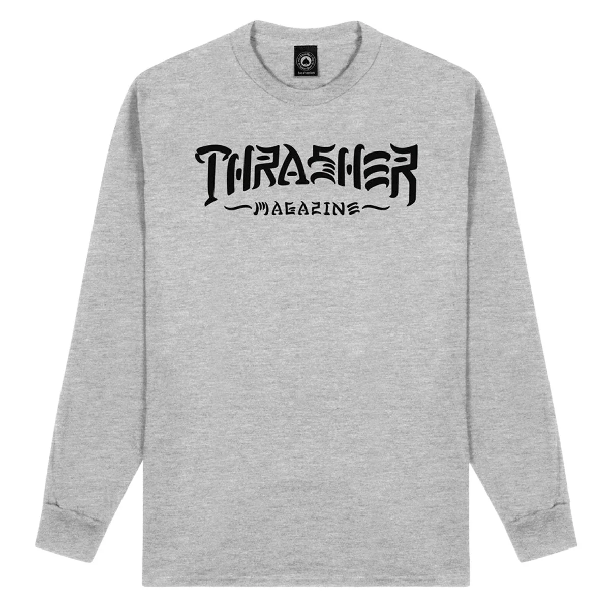 Thrasher Thrash & Destroy Long Sleeve T-Shirt - Grey