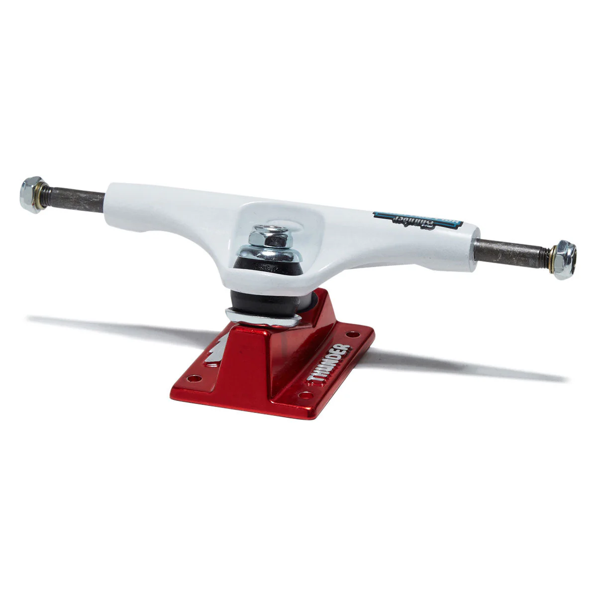 Thunder Team Flash Hollow Lights Skateboard Trucks - White/Red - 147mm - Image 2