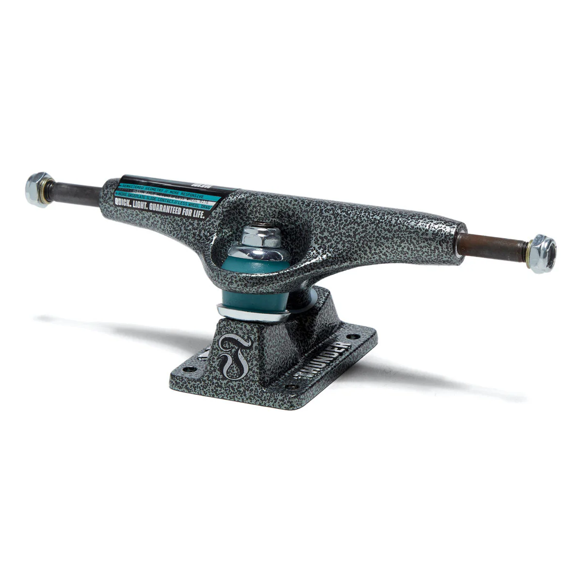 Thunder Team T-II Leviathan Skateboard Trucks - Black/Teal - 149mm - Image 2