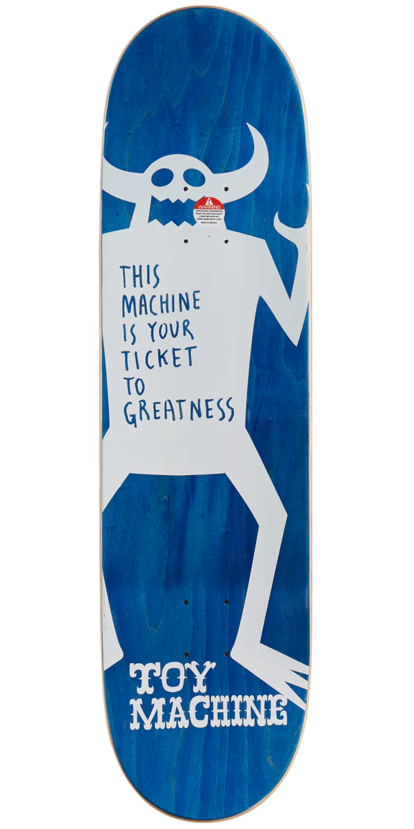 Toy Machine Devil Cat Skateboard Deck - 8.38" - Image 2