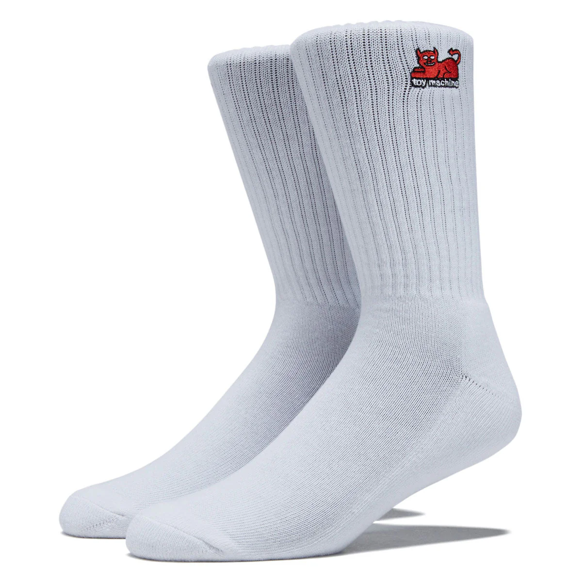 Toy Machine Devil Cat Socks - White