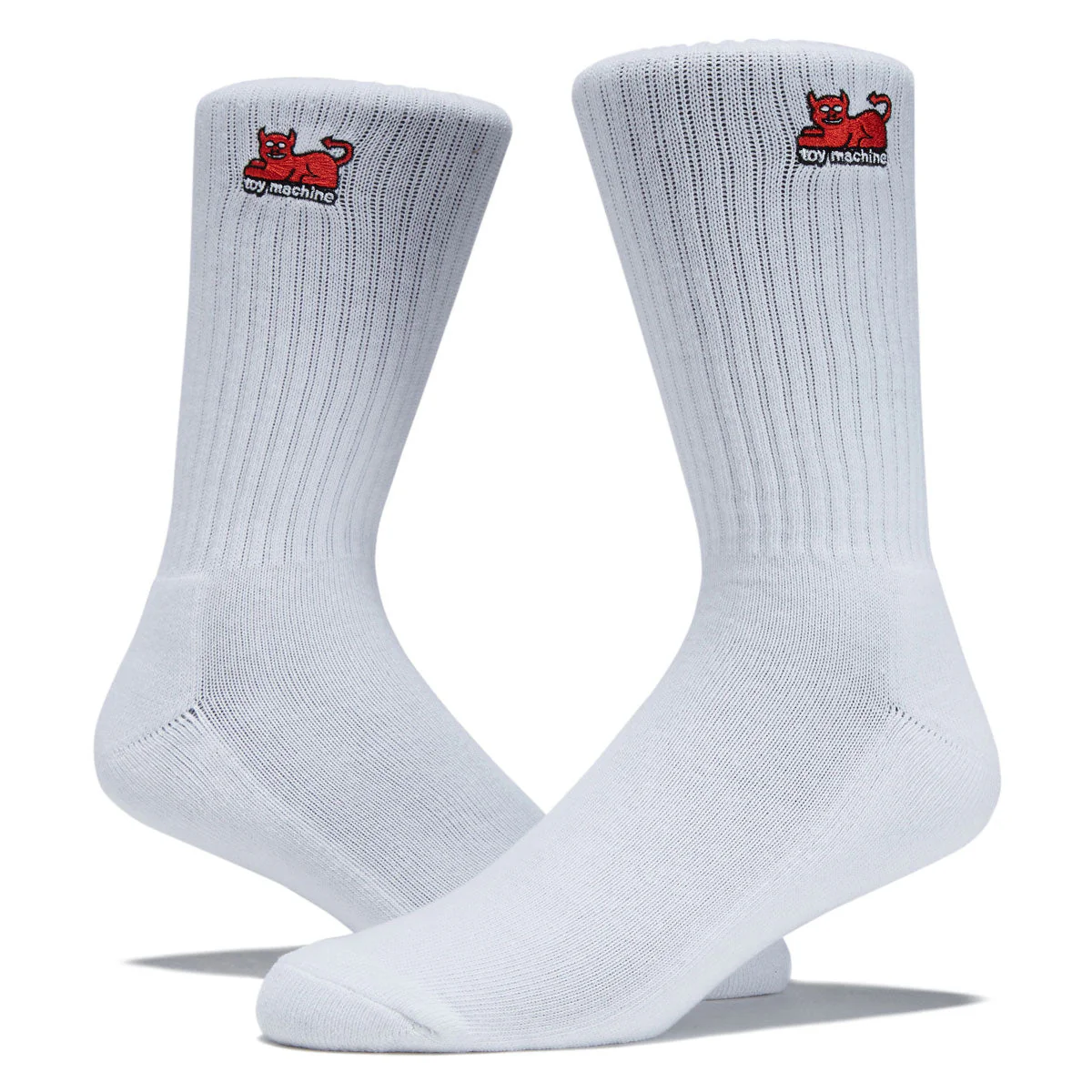 Toy Machine Devil Cat Socks - White - Image 2