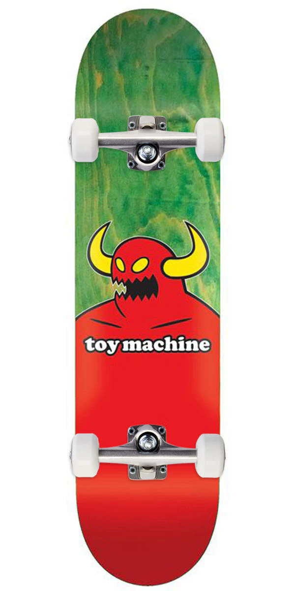 Toy Machine Monster Skateboard Complete - Assorted Stains - 8.75"