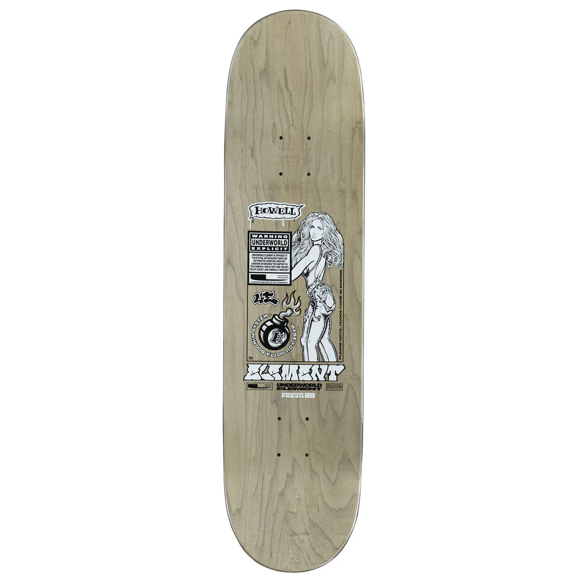 Underworld Element Howell Boomin System EX7 Skateboard Complete - 8.25" - Image 2