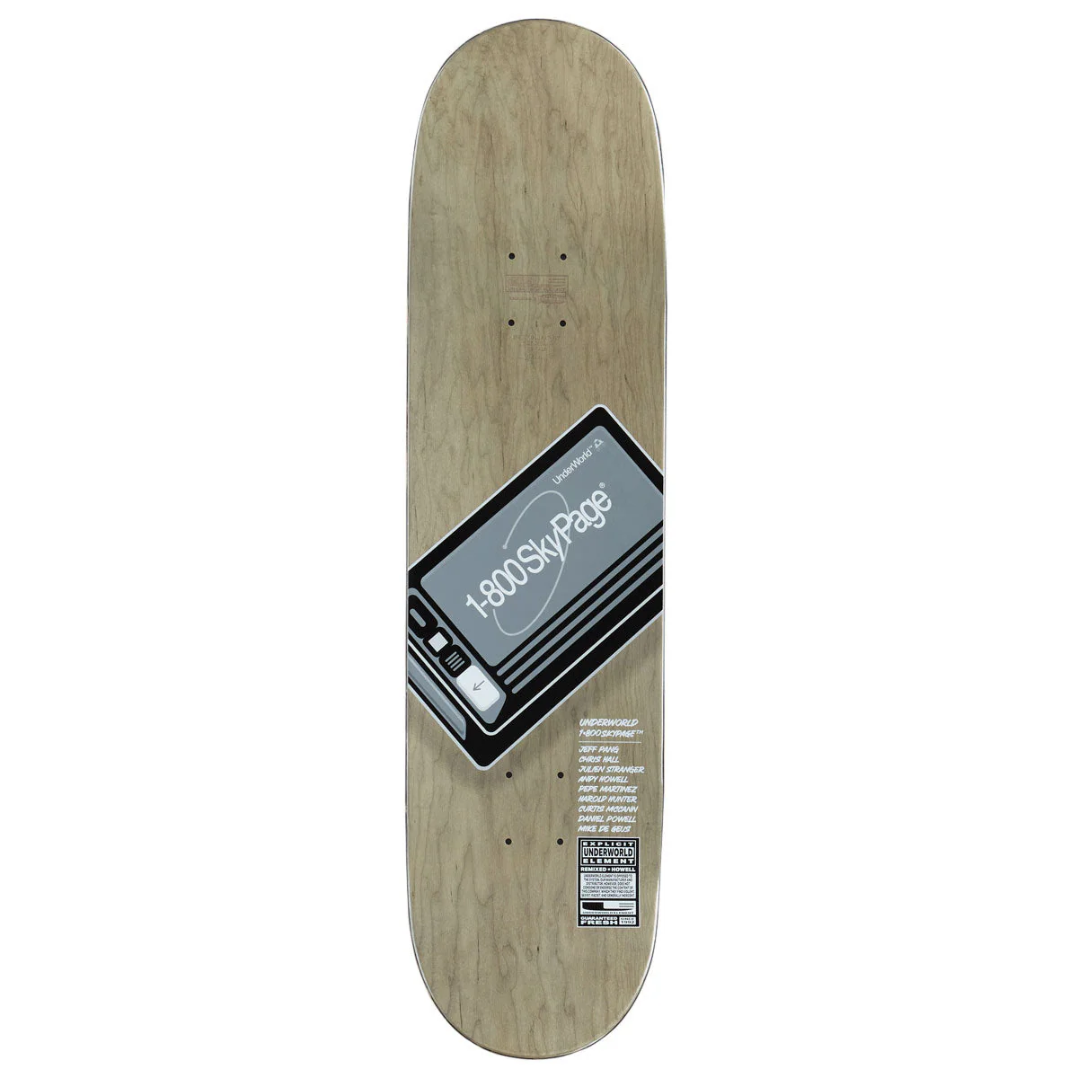 Underworld Element SkyPager EX7 Skateboard Deck - 8.25" - Image 2