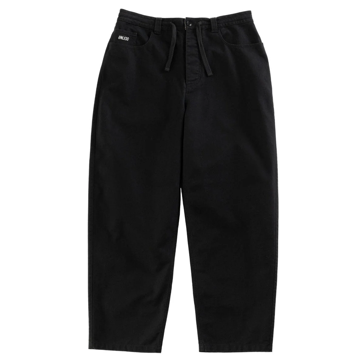 Unless Baggy Canvas Pants - Black