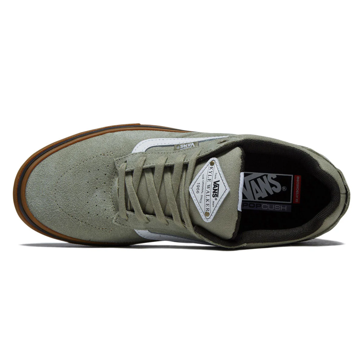 Vans Kyle Walker Wafflecup Shoes - Light Green/Gum - Image 3