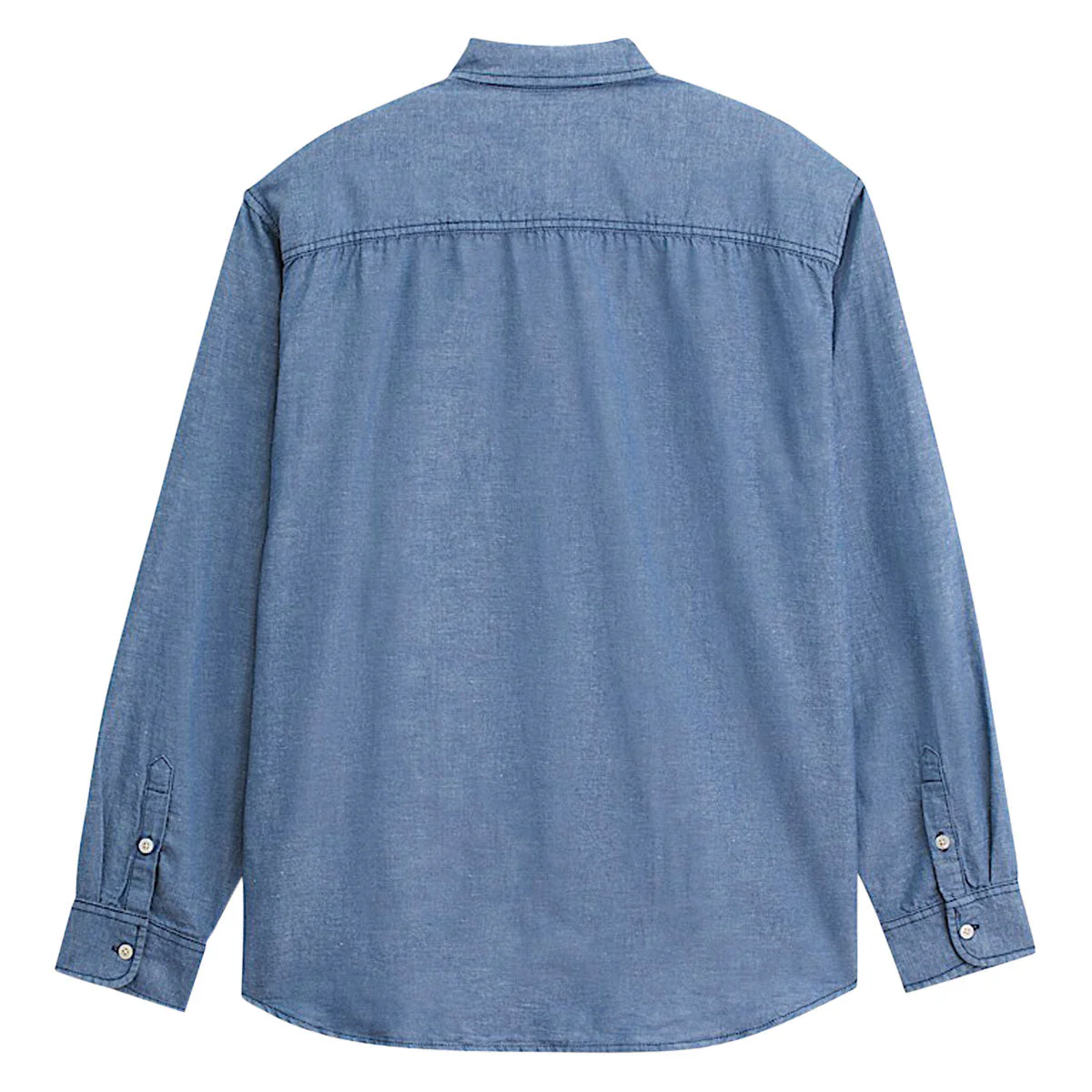 Vans Lawson Solid Oxford Long Sleeve Shirt - True Navy - Image 5