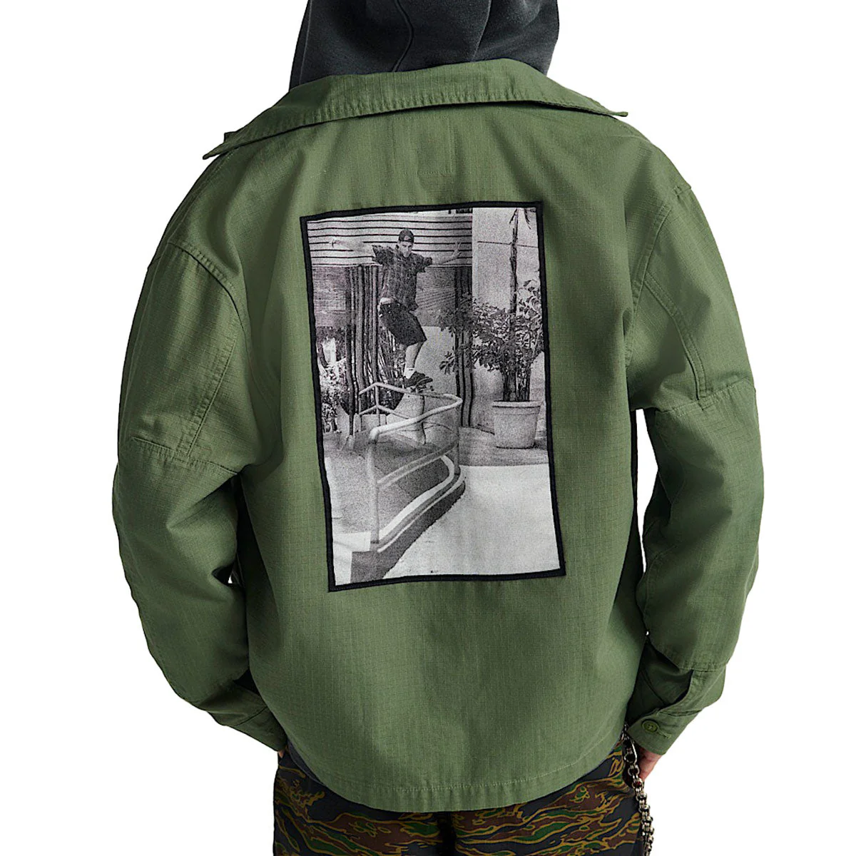 Vans Skate x Atiba Haze Military Over Shirt - Pine Forest - Image 2