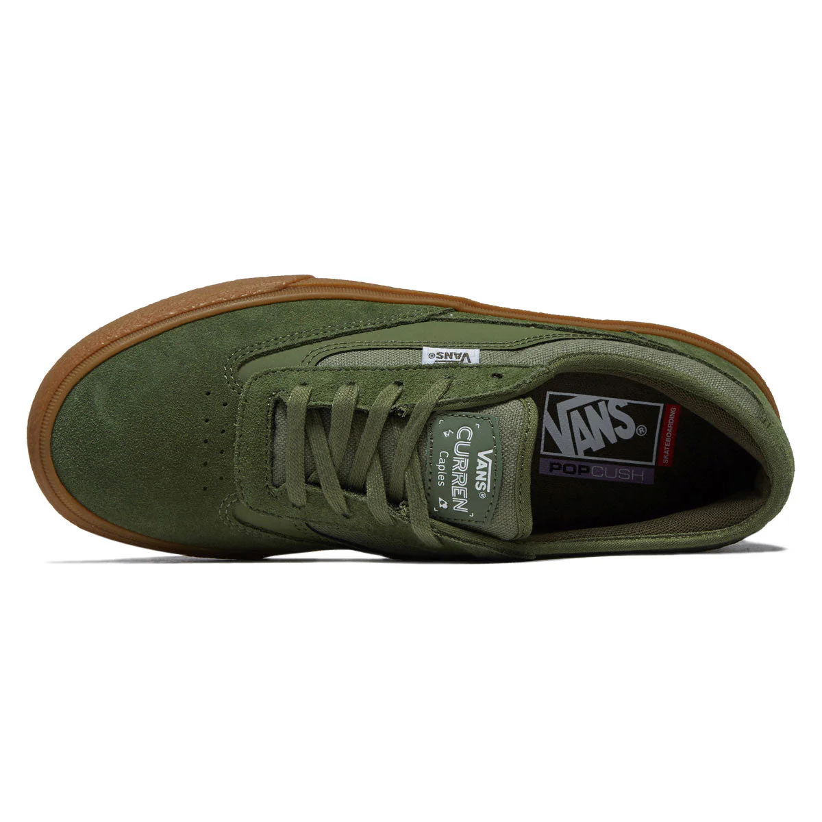 Vans Skate Curren Caples Shoes - Crepe Green/Gum - Image 3