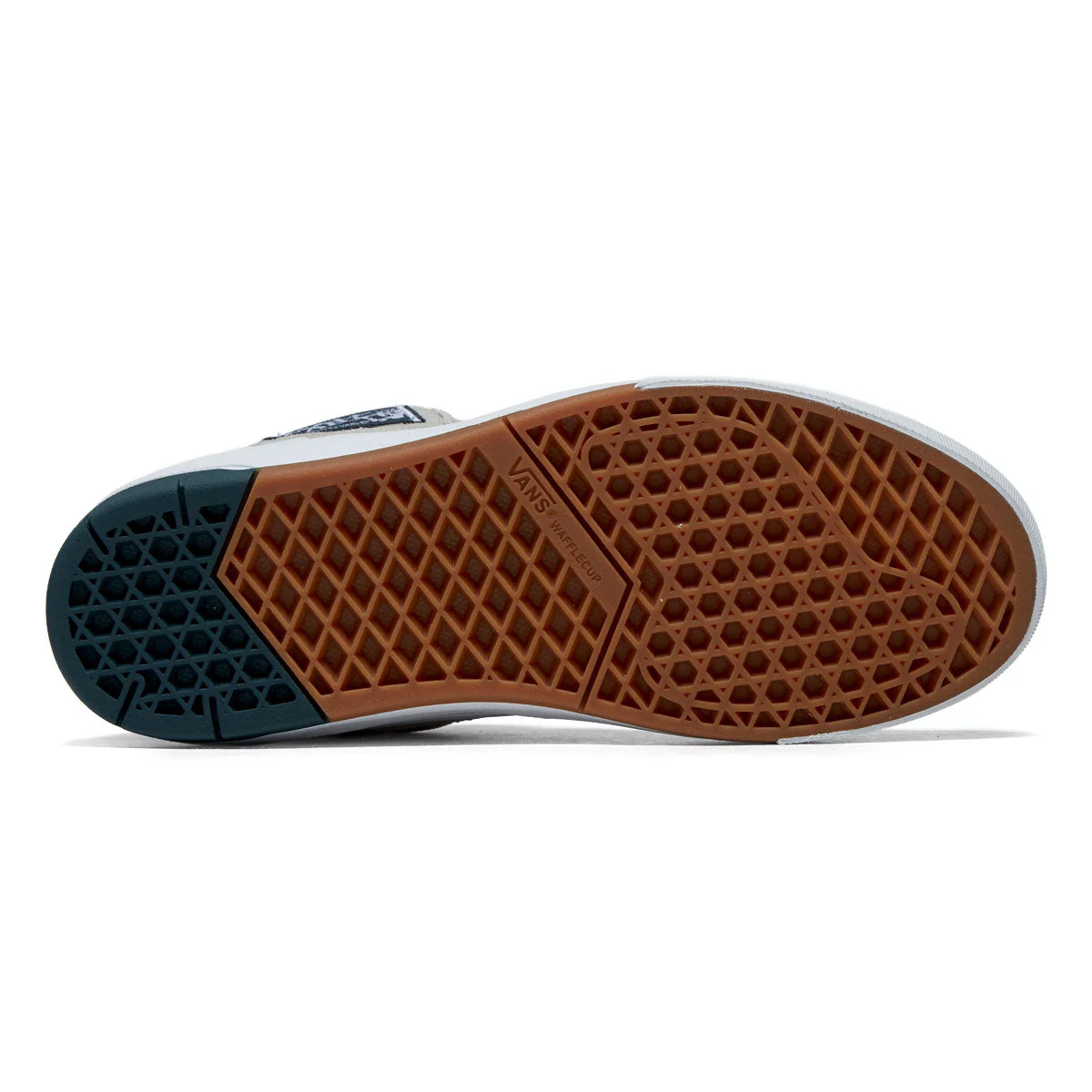 Vans Skate Half Cab Wafflecup Shoes - Oatmeal/Deep Teal - Image 4